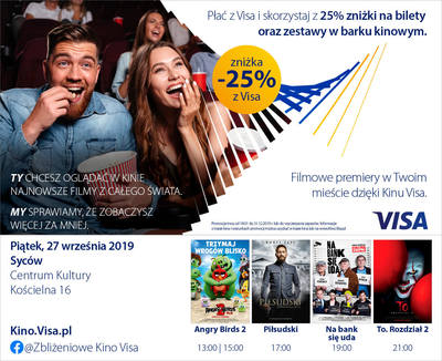 Zbliżeniowe Kino Visa 